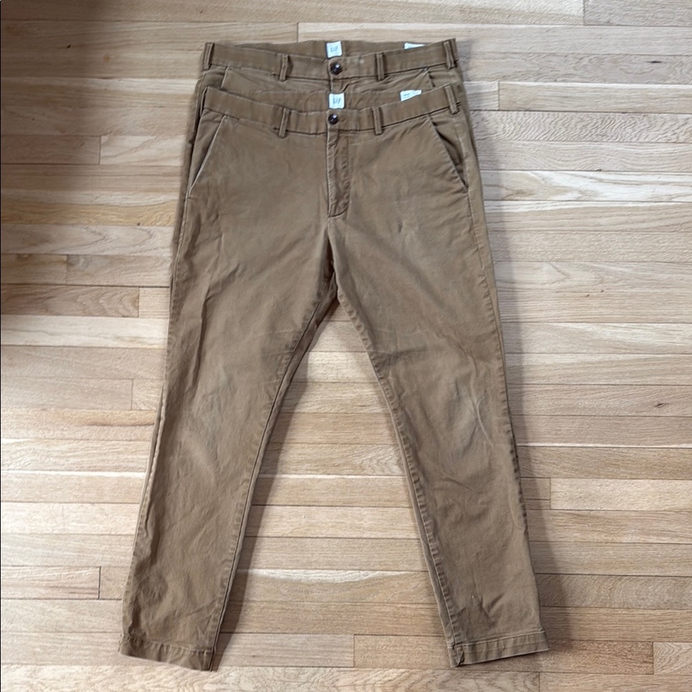 Gap Skinny Chinos 36x32 - Dark khaki color